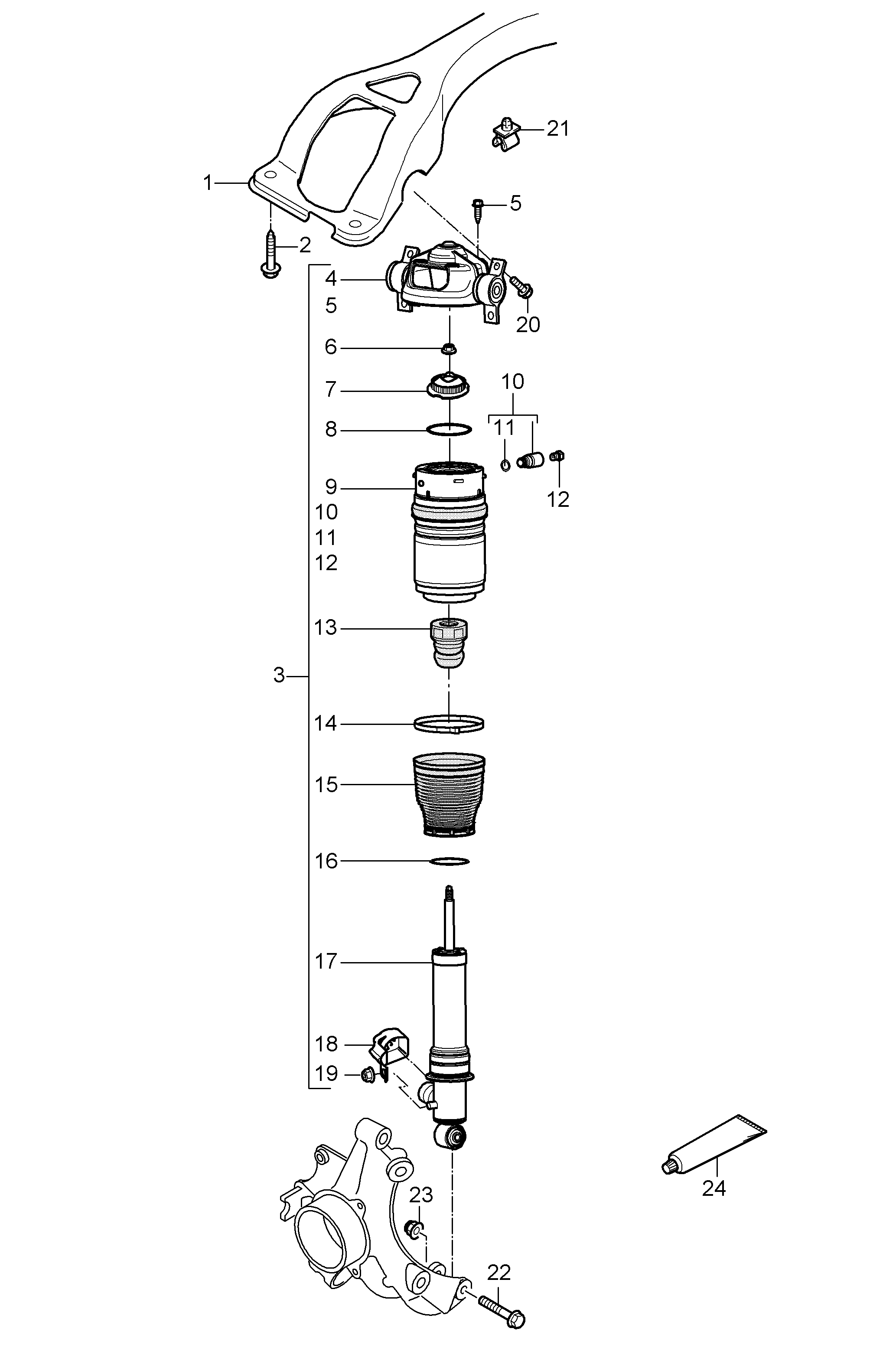 Porsche 955 333 051 60 - Shock absorbers autosila-amz.com