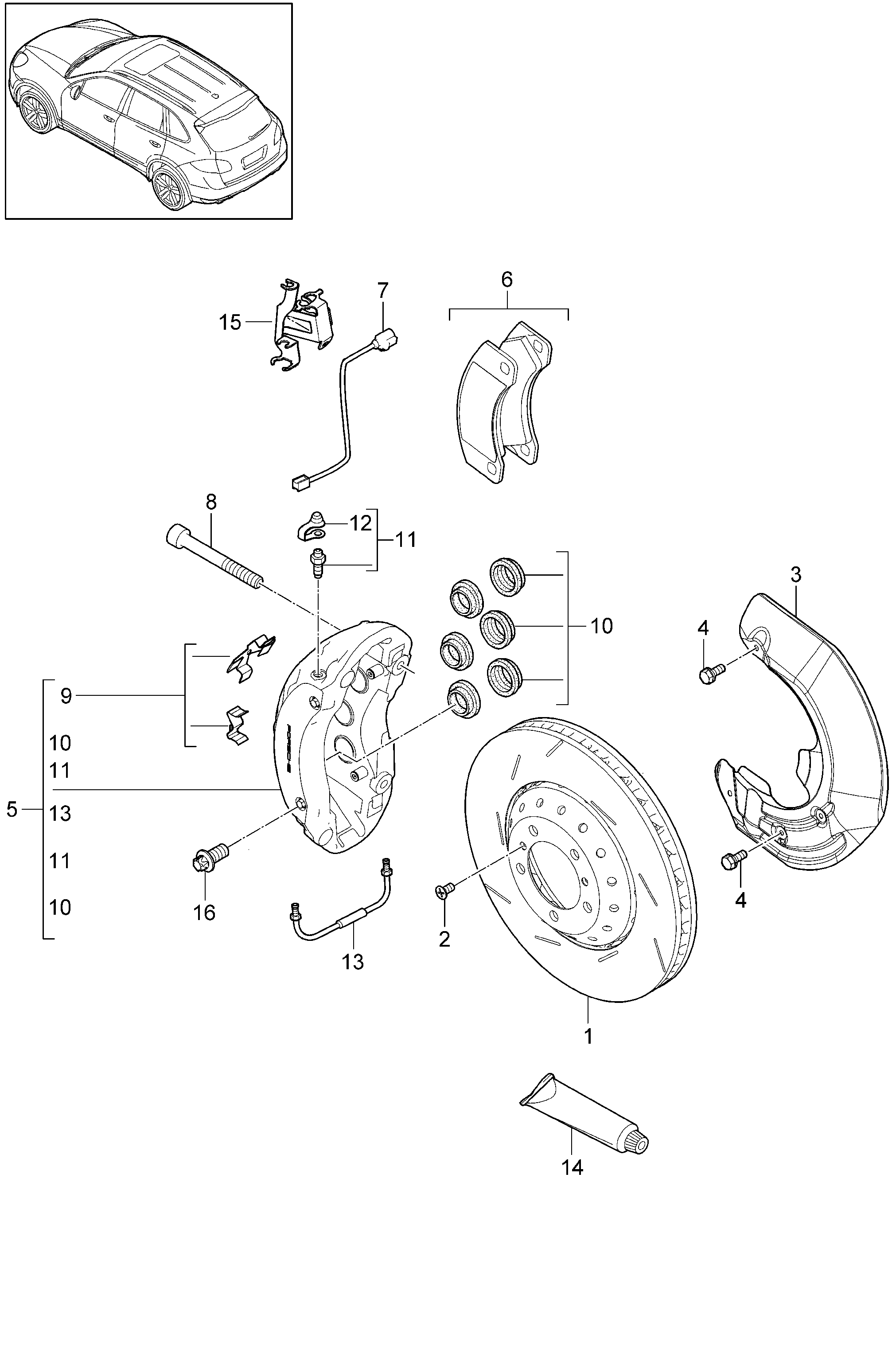 VW 958 351 939 30 - Тормозные колодки, дисковые, комплект autosila-amz.com