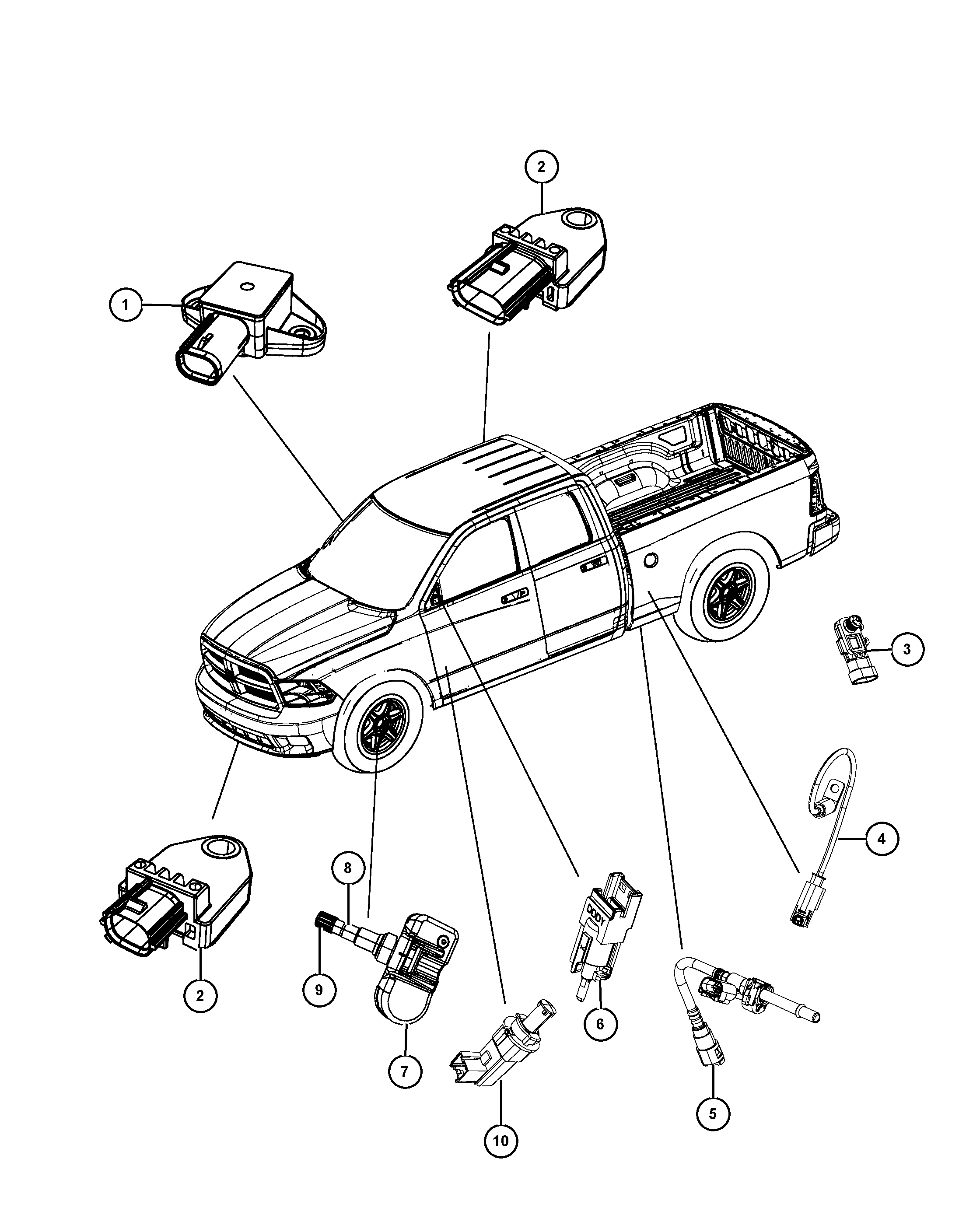 FIAT 56029 398AB - SENSOR-TIRE PRESSURE autosila-amz.com