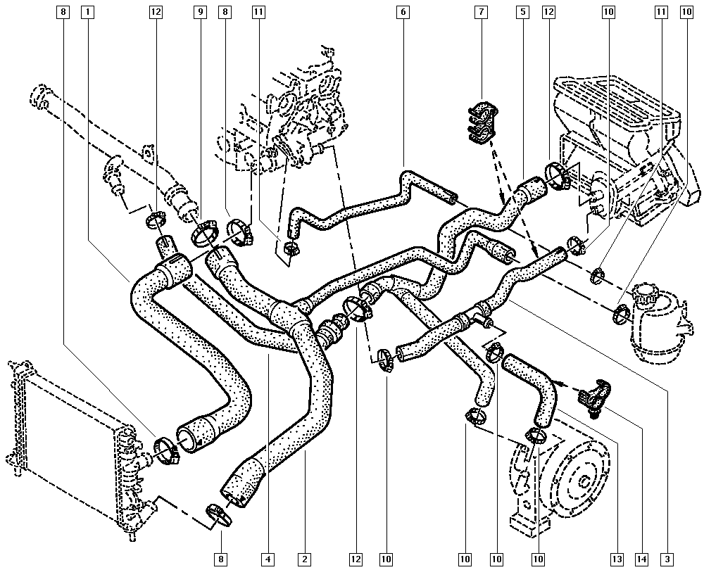 RENAULT 77 00 413 941 - Шланг радиатора autosila-amz.com