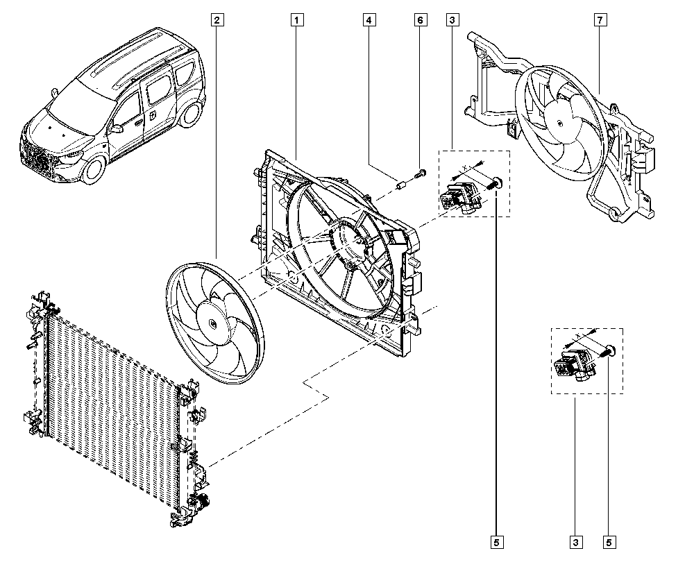 RENAULT 214814116R - Вентилятор системы охлажд ДВС. autosila-amz.com