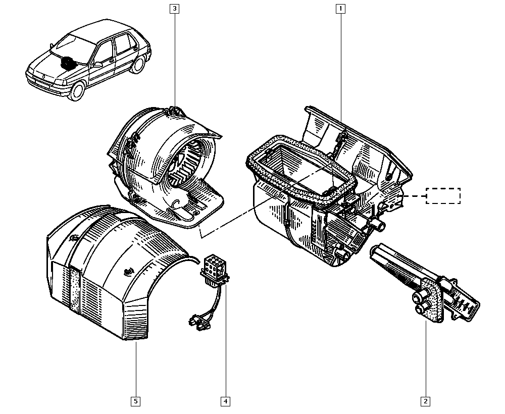 RENAULT 77 01 040 540 - Вентилятор салона autosila-amz.com