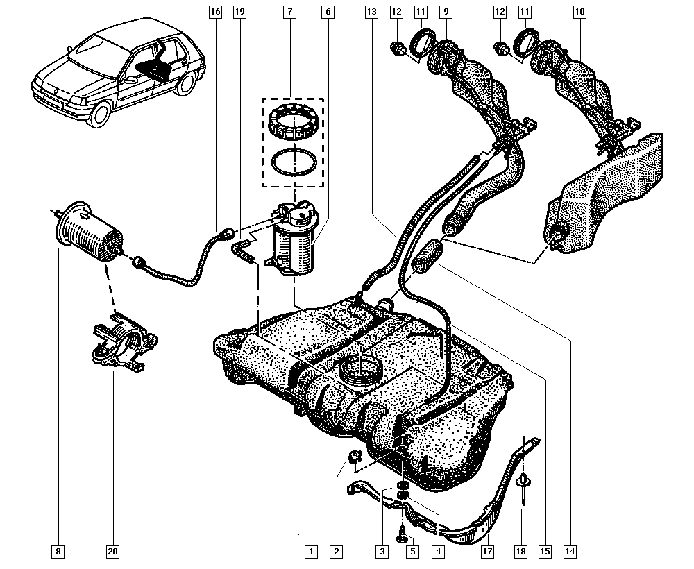 RENAULT TRUCKS 7700845961 - Топливный фильтр autosila-amz.com