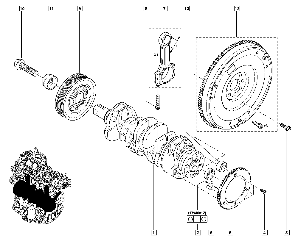 Daihatsu 7701478942 - Маховик autosila-amz.com