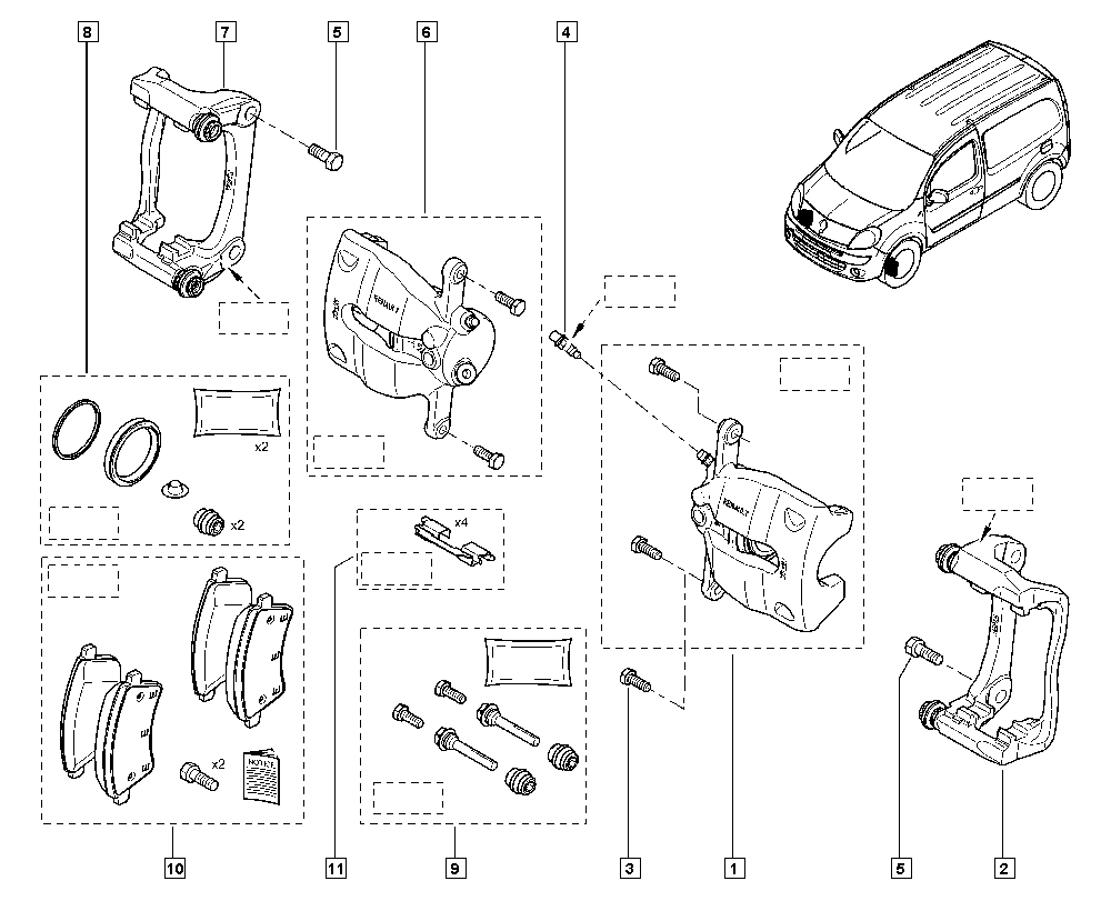 LADA 7701208332 - Тормозной суппорт autosila-amz.com