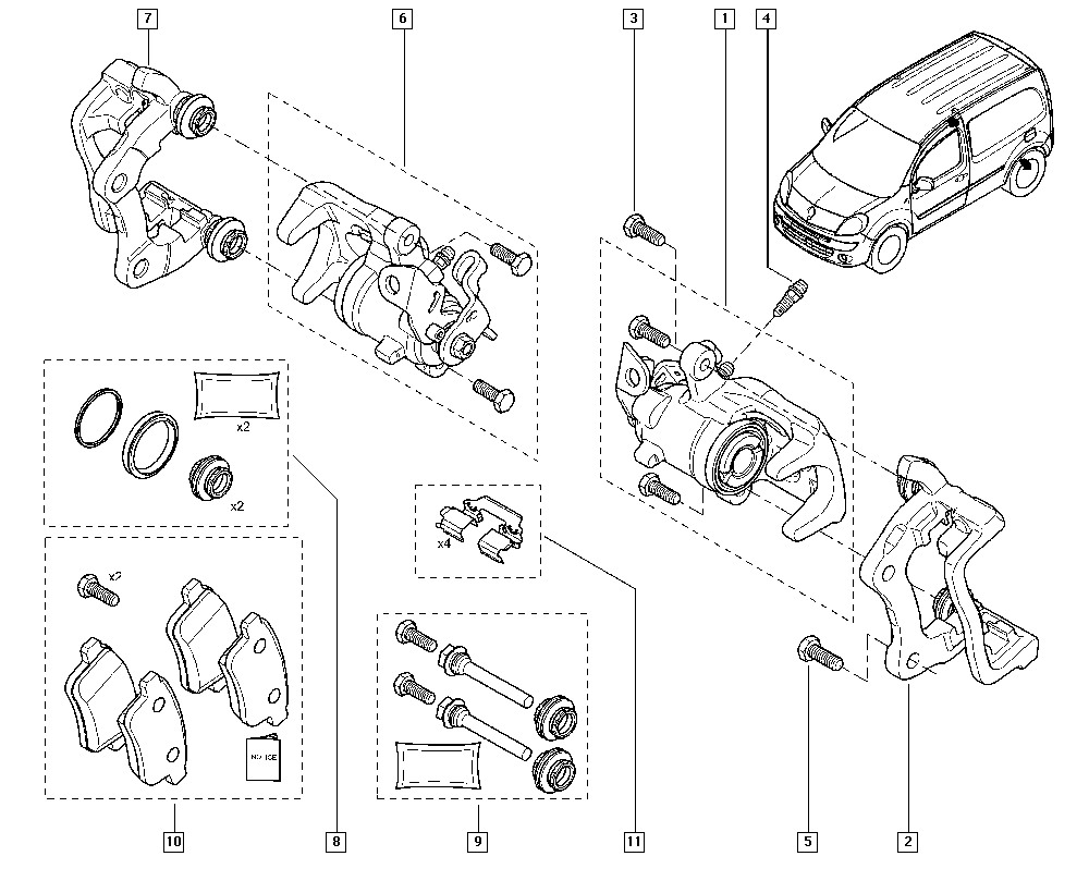 RENAULT 440118627R - Тормозной суппорт autosila-amz.com