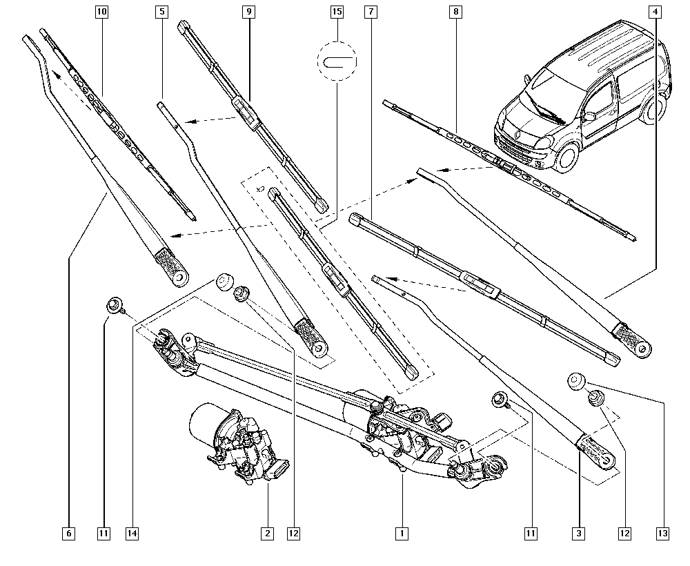 RENAULT 288909916R - Щетка стеклоочистителя autosila-amz.com