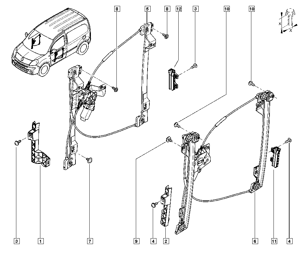 RENAULT 807207012R - Стеклоподъемник autosila-amz.com