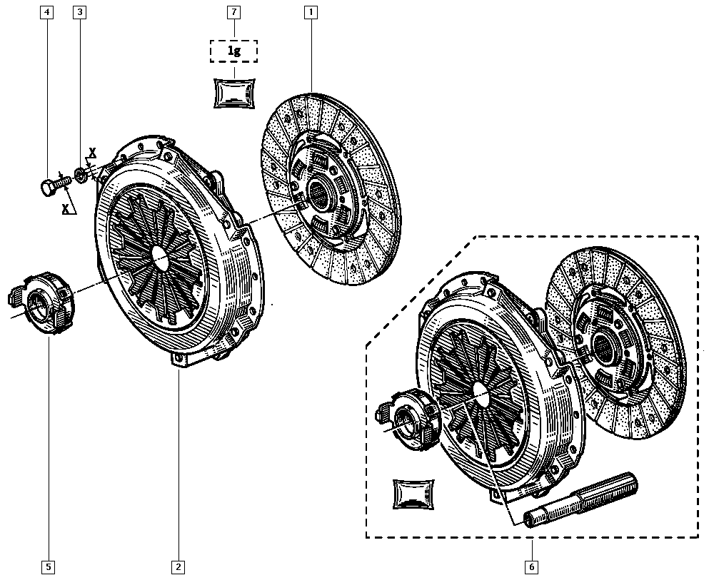 RENAULT 77 01 465 180 - Комплект сцепления autosila-amz.com