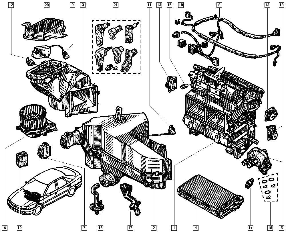 ROV/TRI/JAG/AUS/MG 7701041340 - Расширительный клапан, кондиционер autosila-amz.com