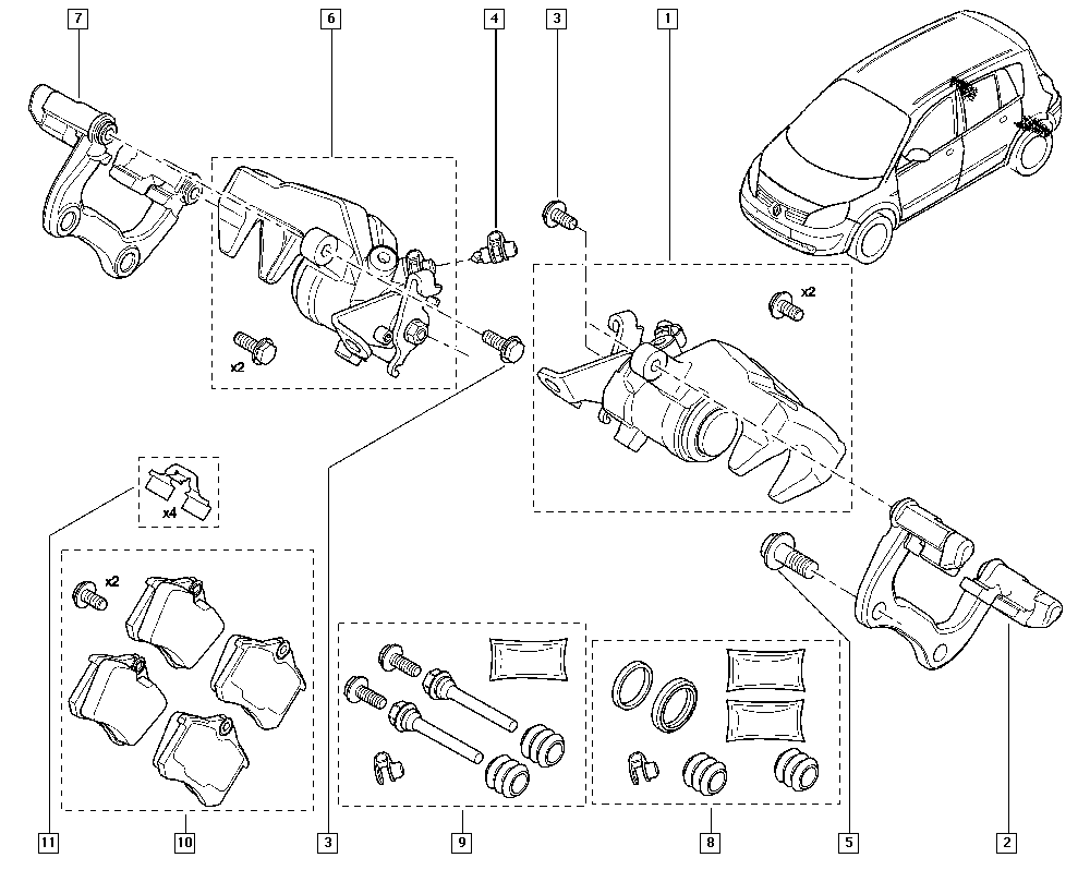 DACIA 44 06 024 66R - Тормозные колодки, дисковые, комплект autosila-amz.com