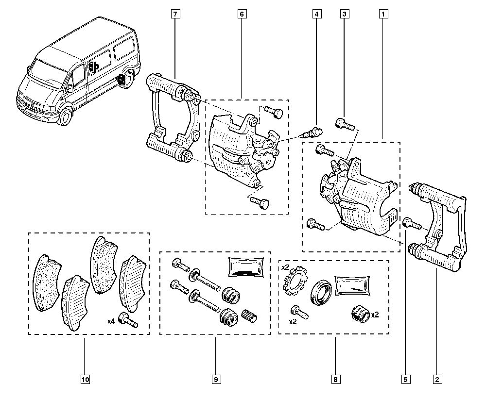 RELIANCE 7701206763 - BRAKE PAD RR   M2 autosila-amz.com