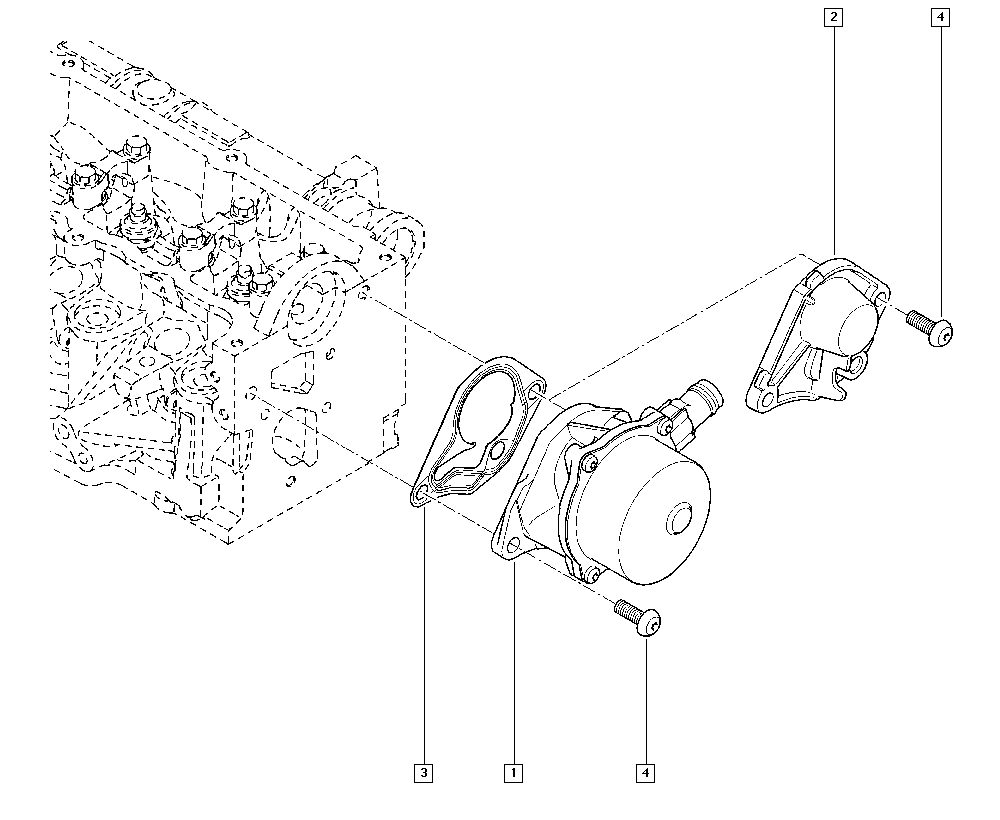 RENAULT 146582446R - Прокладка вакуумного насоса K9K RENAULT 146582446R autosila-amz.com