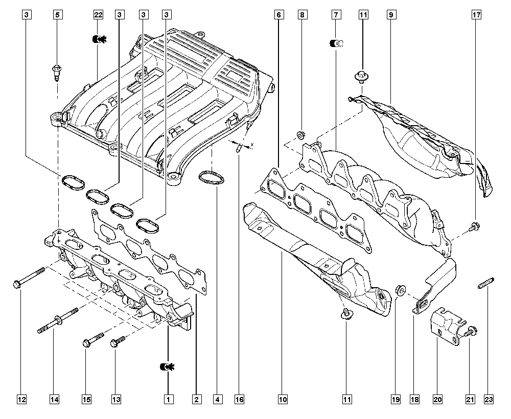 RENAULT 77 00 105 843 - 7700105843 УПЛОТНИТЕЛЬ ВЫПУСКН. КОЛЛЕКТОРА autosila-amz.com