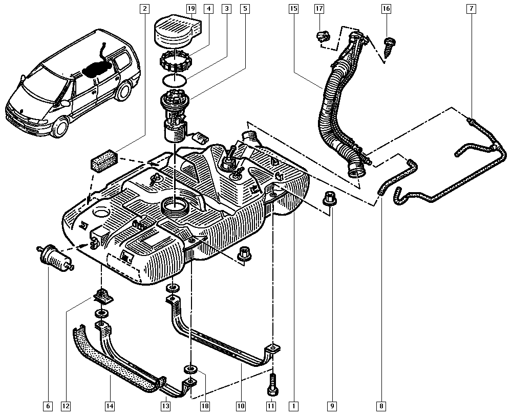 RENAULT 60 25 315 873 - Топливный насос autosila-amz.com