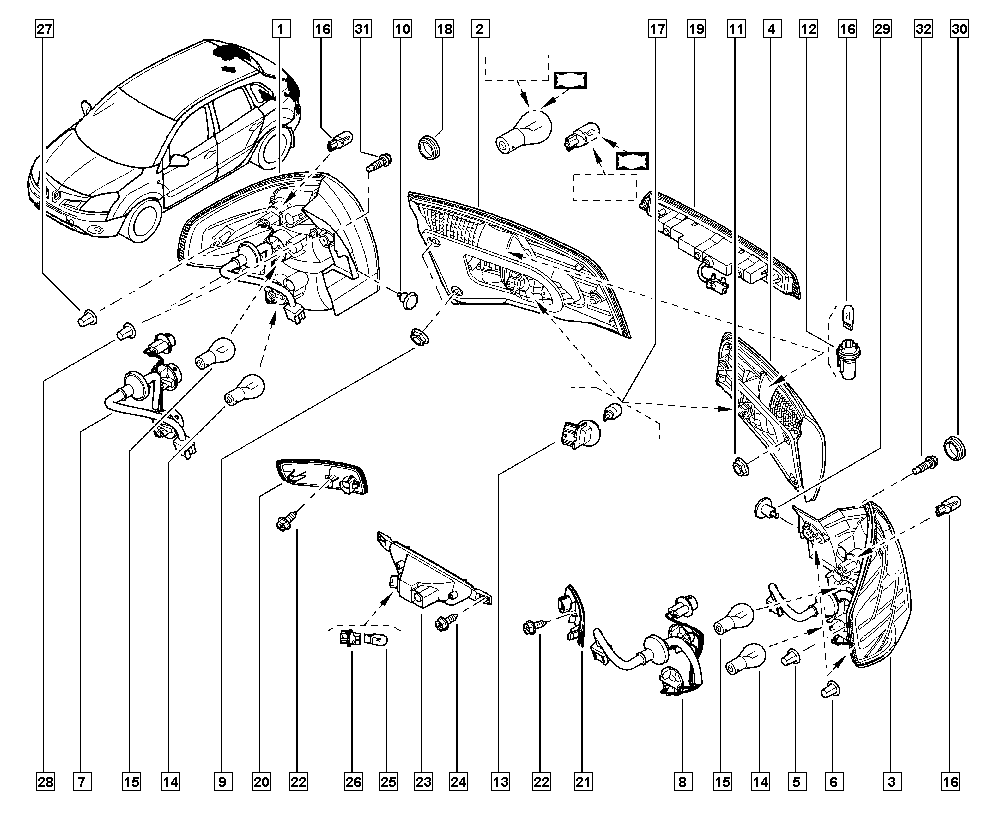 RENAULT 7701071399 - А/з_ЛАМПА НАКАЛИВАНИЯ W21W autosila-amz.com