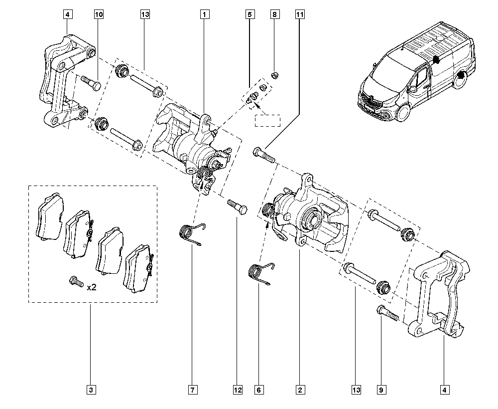 DAEWOO 44 06 070 91R - Тормозные колодки, дисковые, комплект autosila-amz.com