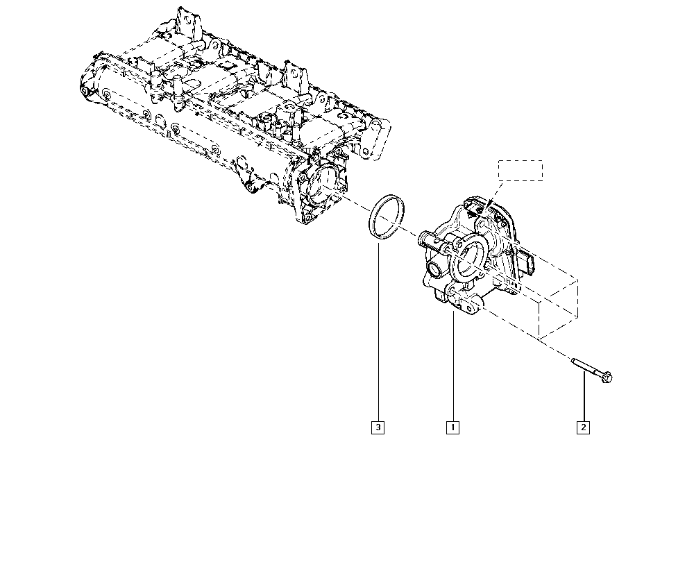 RENAULT 16 12 060 38R - Корпус дроссельной заслонки autosila-amz.com