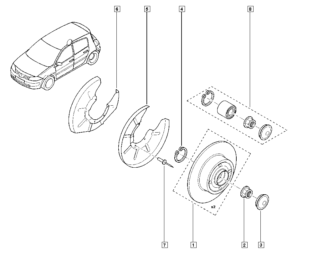 NISSAN 7701 207 823 - Тормозной диск autosila-amz.com