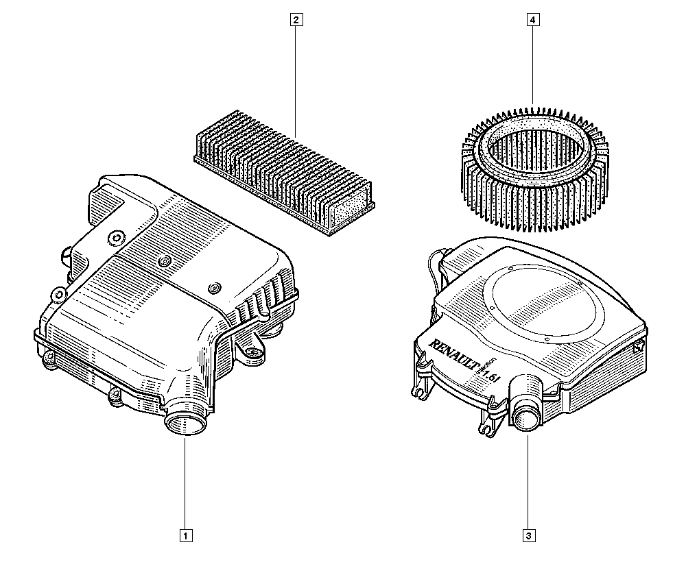 RENAULT TRUCKS 7701070525 - Воздушный фильтр, двигатель autosila-amz.com