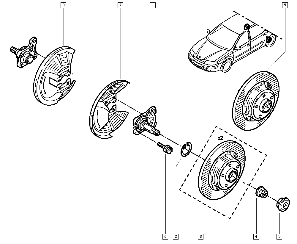 NISSAN 8200 367 094 - Тормозной диск autosila-amz.com