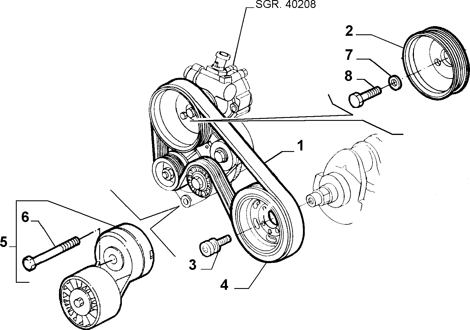 Alfarome/Fiat/Lanci 60662969 - Поликлиновой ремень autosila-amz.com