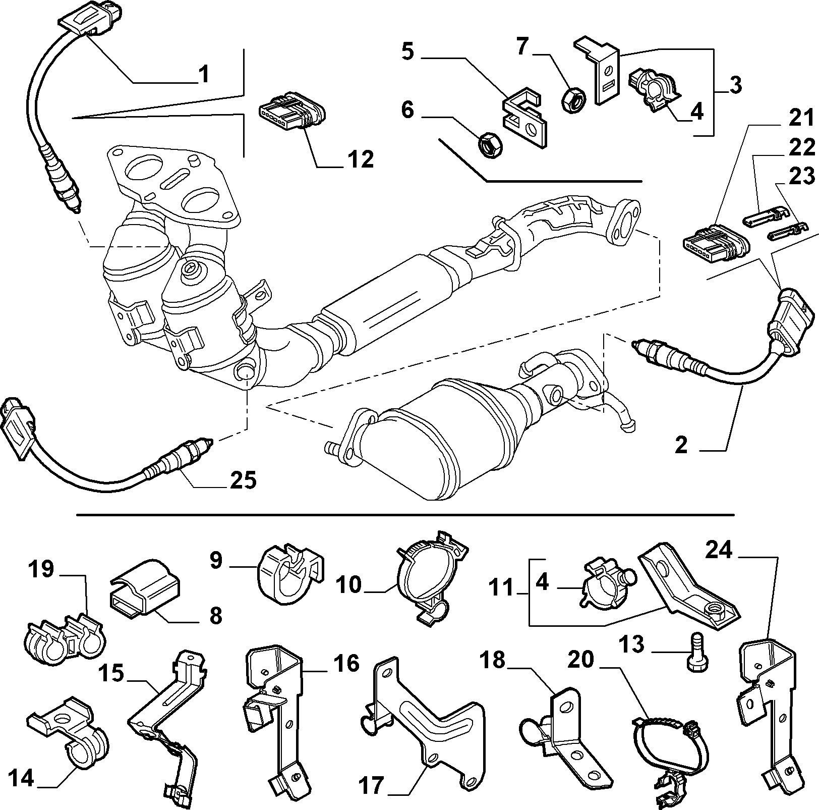 Abarth 46 75 02 43 - Лямбда-зонд, датчик кислорода autosila-amz.com