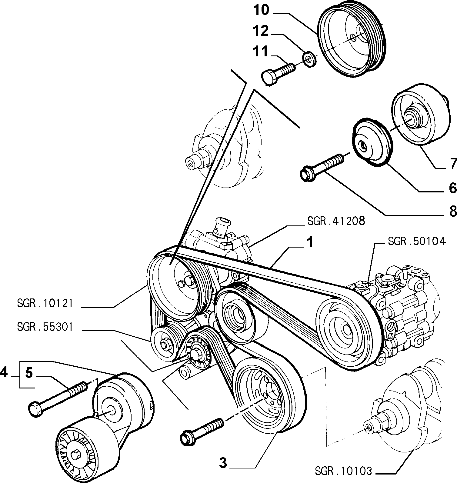 FIAT 60815976 - Шкив коленчатого вала autosila-amz.com