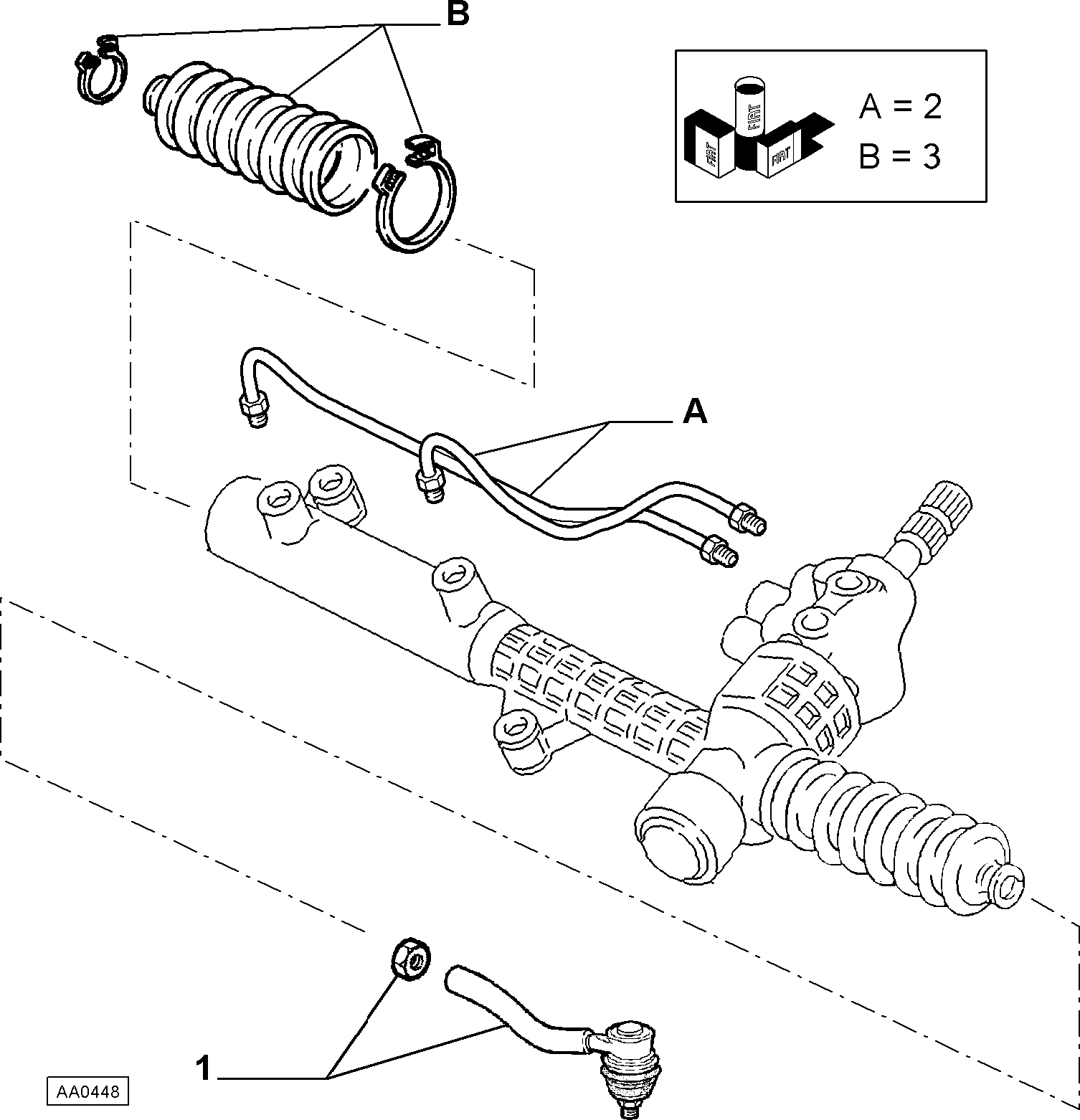 FIAT 994 7920 - Наконечник рулевой тяги, шарнир autosila-amz.com