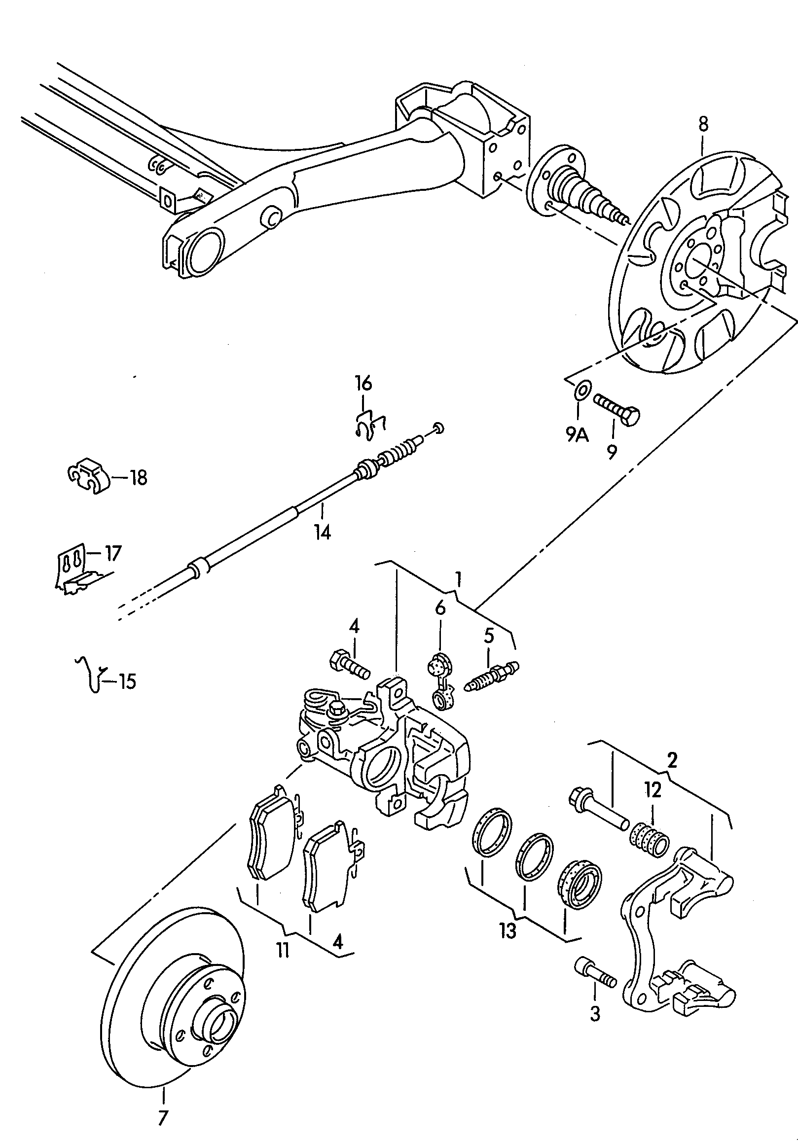 VAG 6K0 609 721 F - Тросик, cтояночный тормоз autosila-amz.com