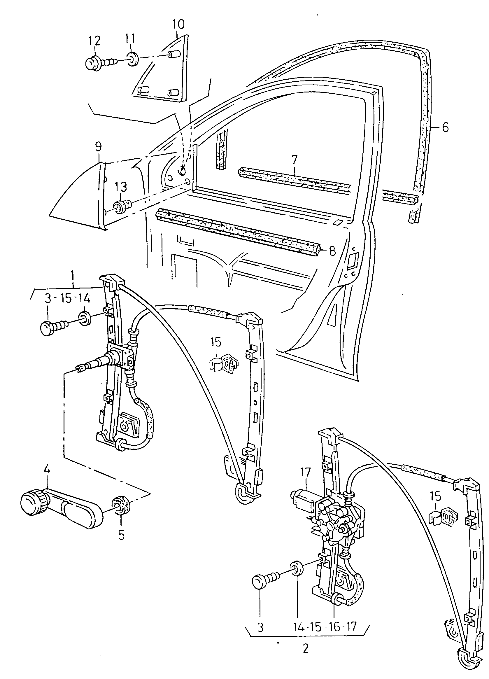 VAG 6K3 837 401 - Стеклоподъёмник SEAT autosila-amz.com