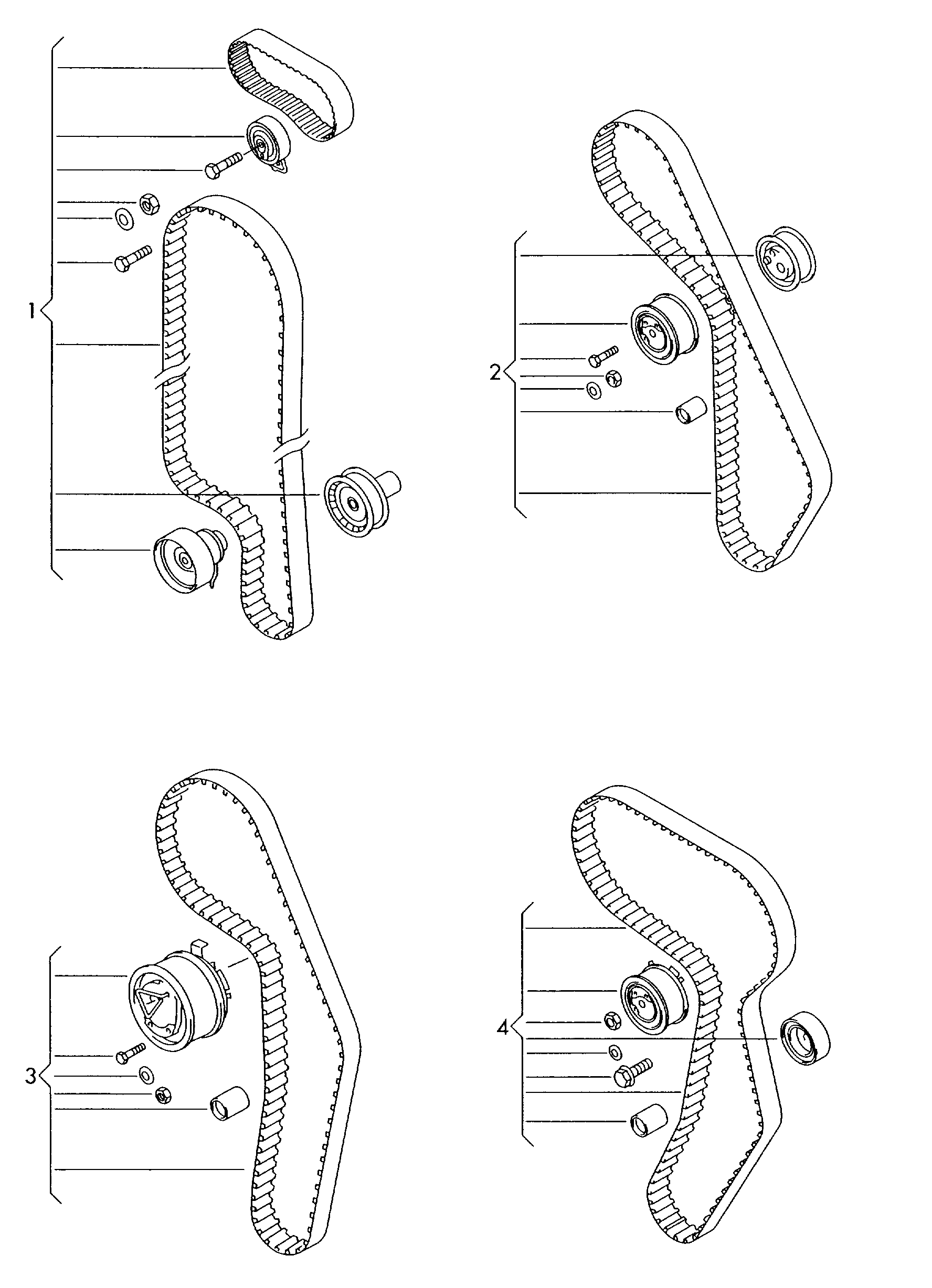 Seat 036 198 119 E - Комплект зубчатого ремня ГРМ autosila-amz.com