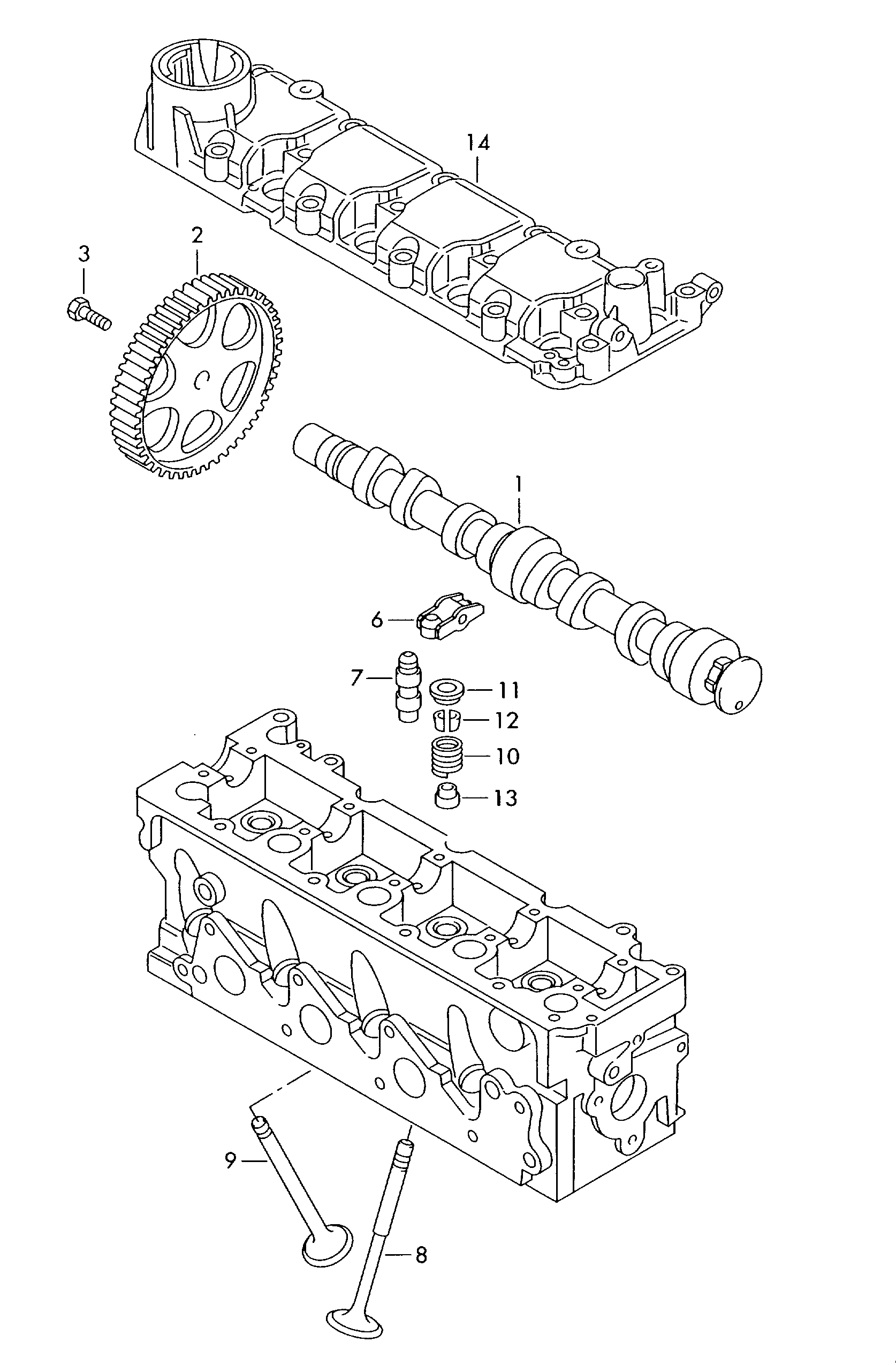 AUDI 030 109 423 - Толкатель, гидрокомпенсатор autosila-amz.com