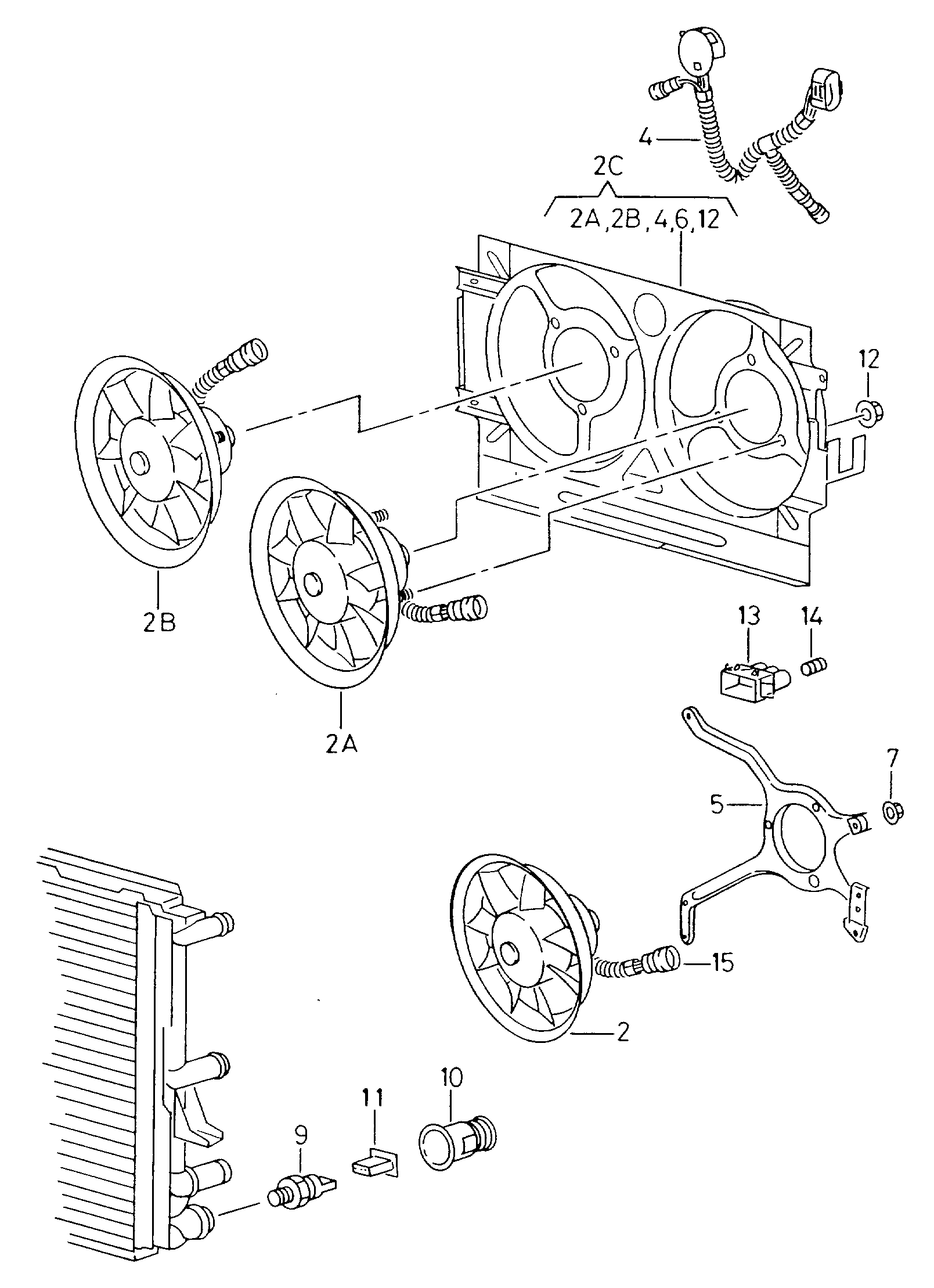 VAG 6K0959455AA - Вентилятор, охлаждение двигателя autosila-amz.com