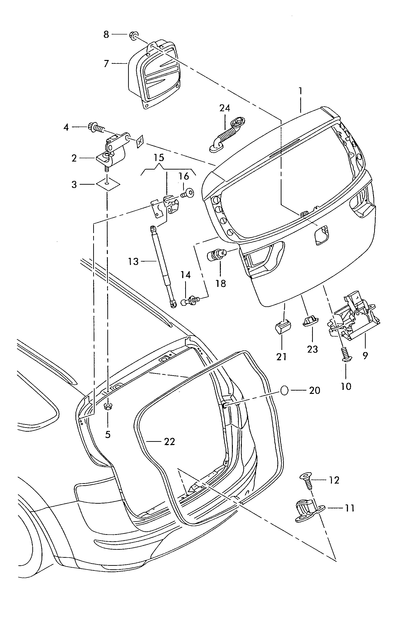 VW 5P8 827 505 - Замок задней двери autosila-amz.com