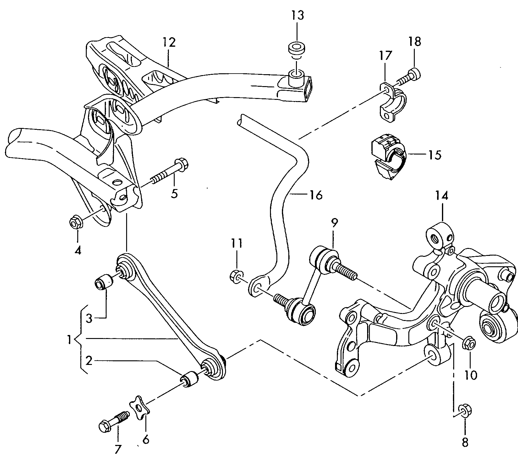 Seat 1K0 505 465 J - Тяга / стойка, стабилизатор autosila-amz.com