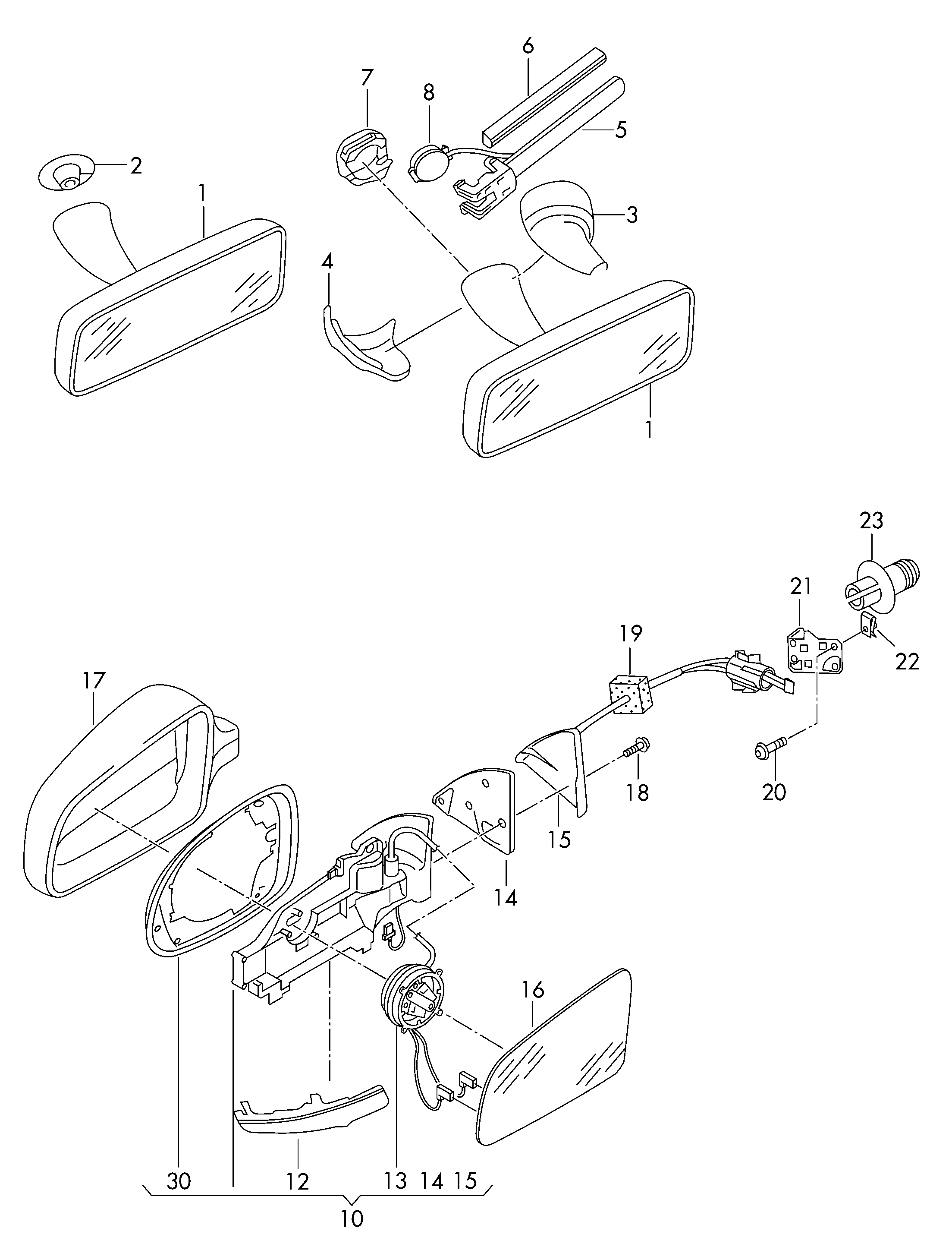 VAG 5N0857537 - Наружное зеркало autosila-amz.com