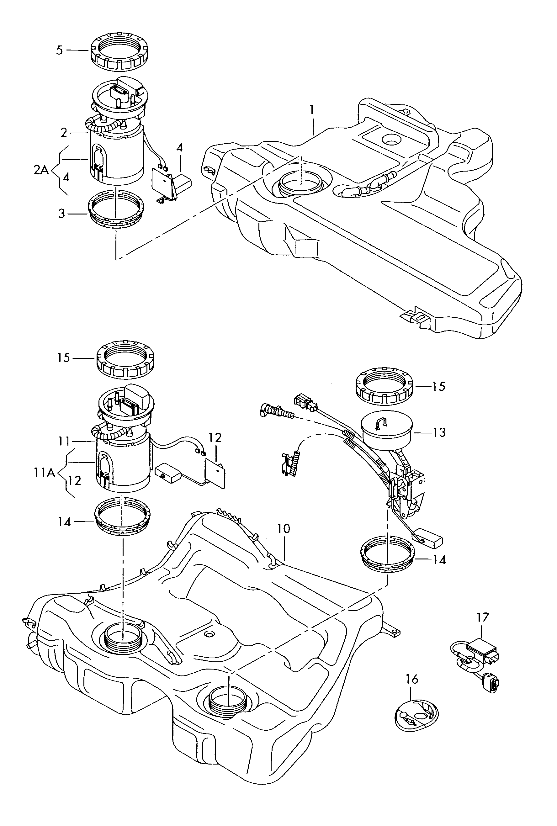 VW 1K0 919 051 DE - Модуль топливного насоса autosila-amz.com