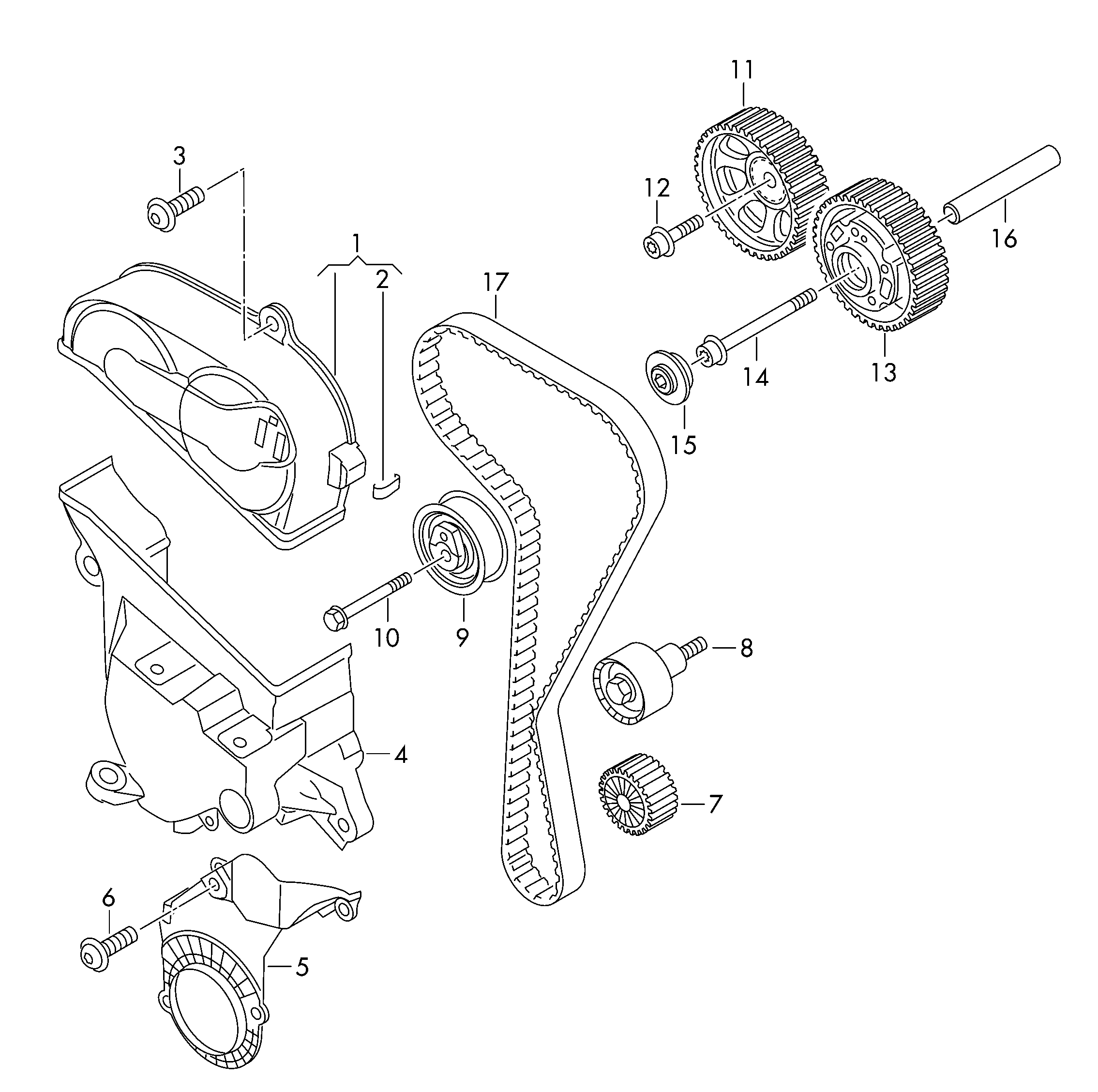 Skoda (SVW) 04E 109 119 F - toothed belt autosila-amz.com