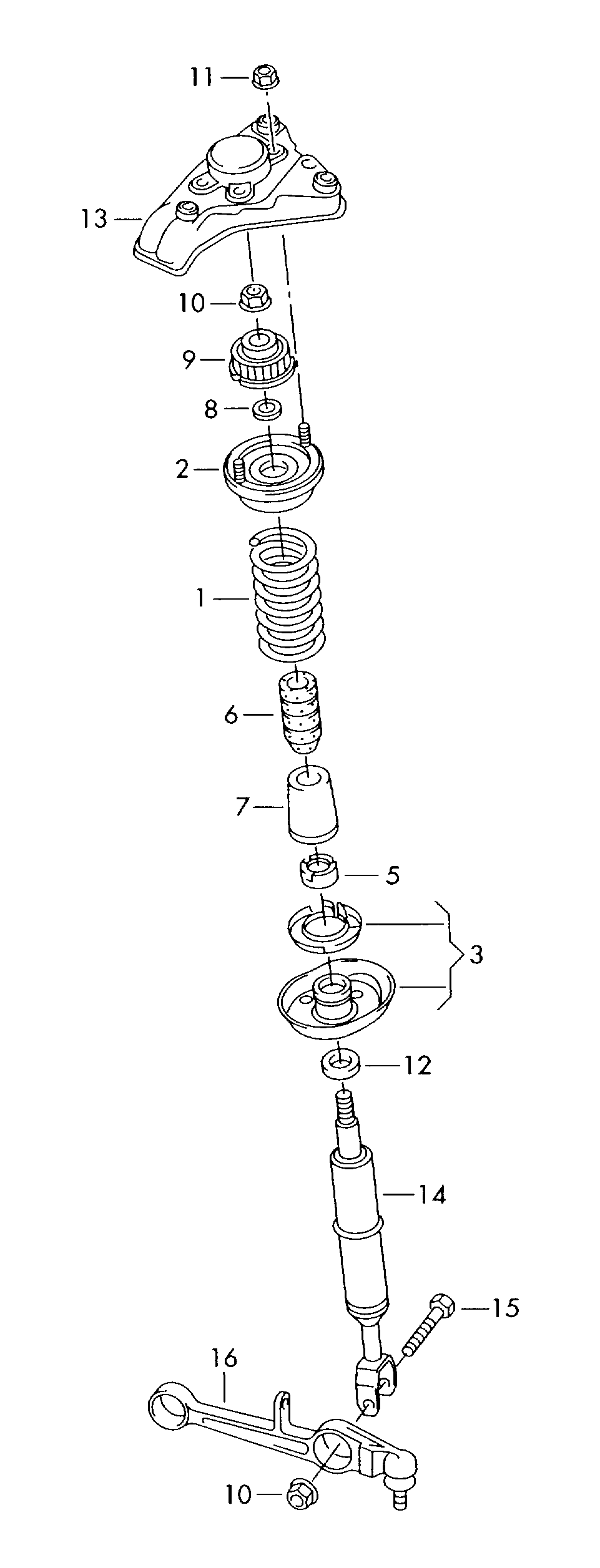 AUDI 4B0412031CD - Gas shock absorber autosila-amz.com