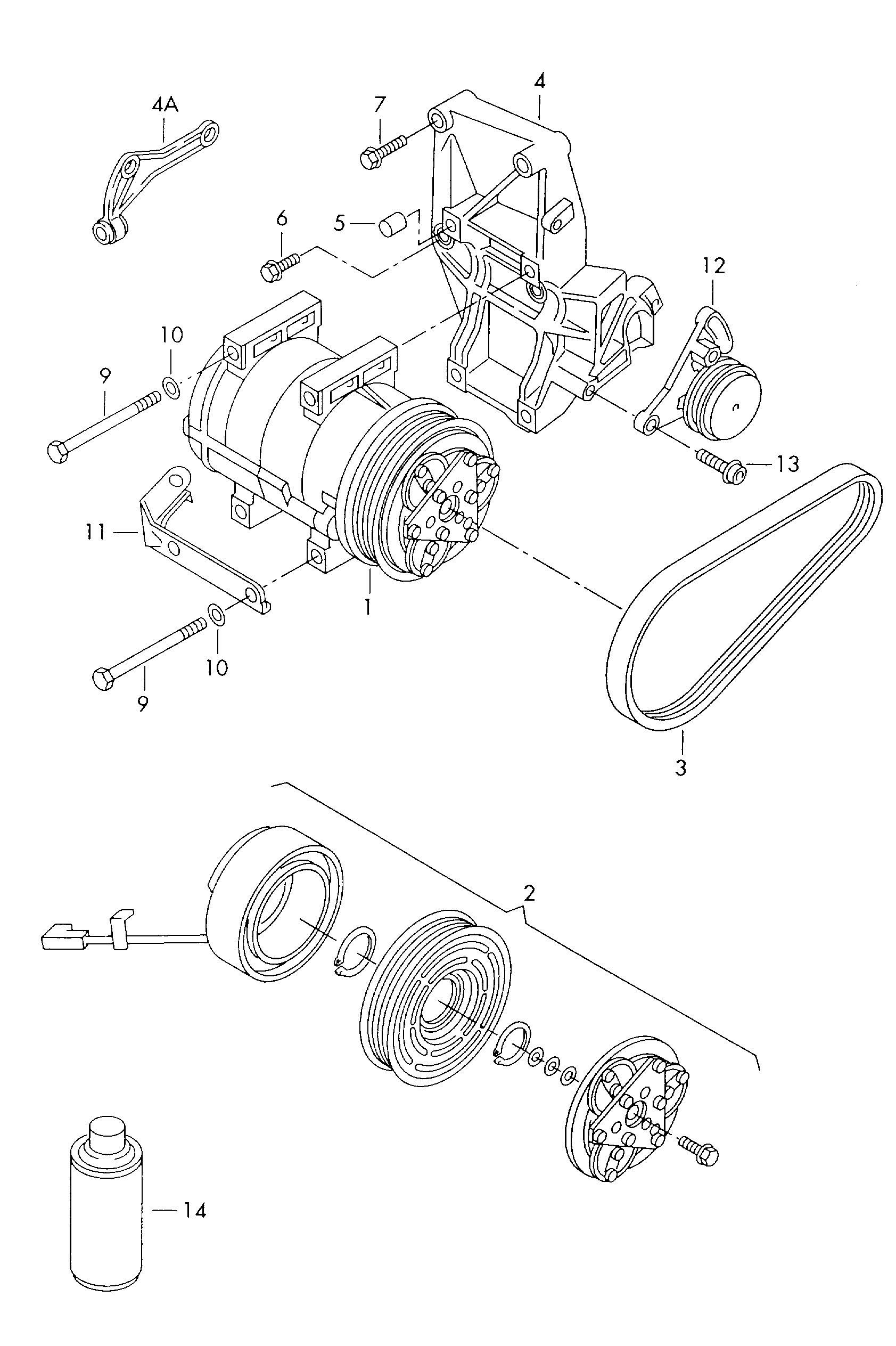 AUDI 8D0 260 805 RX - Компрессор кондиционера autosila-amz.com