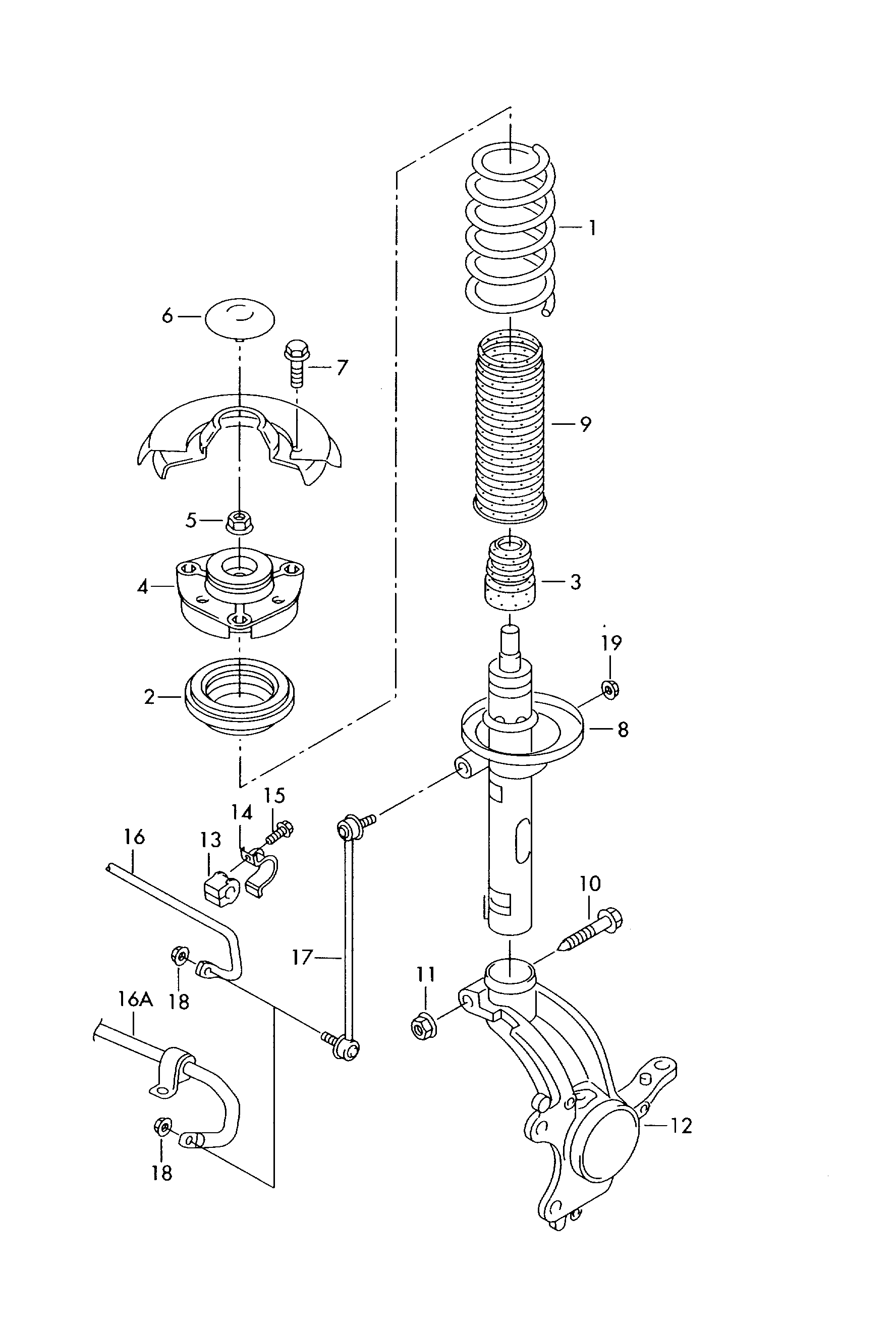 VW 6Q0 412 301 - Отбойник, демпфер амортизатора autosila-amz.com