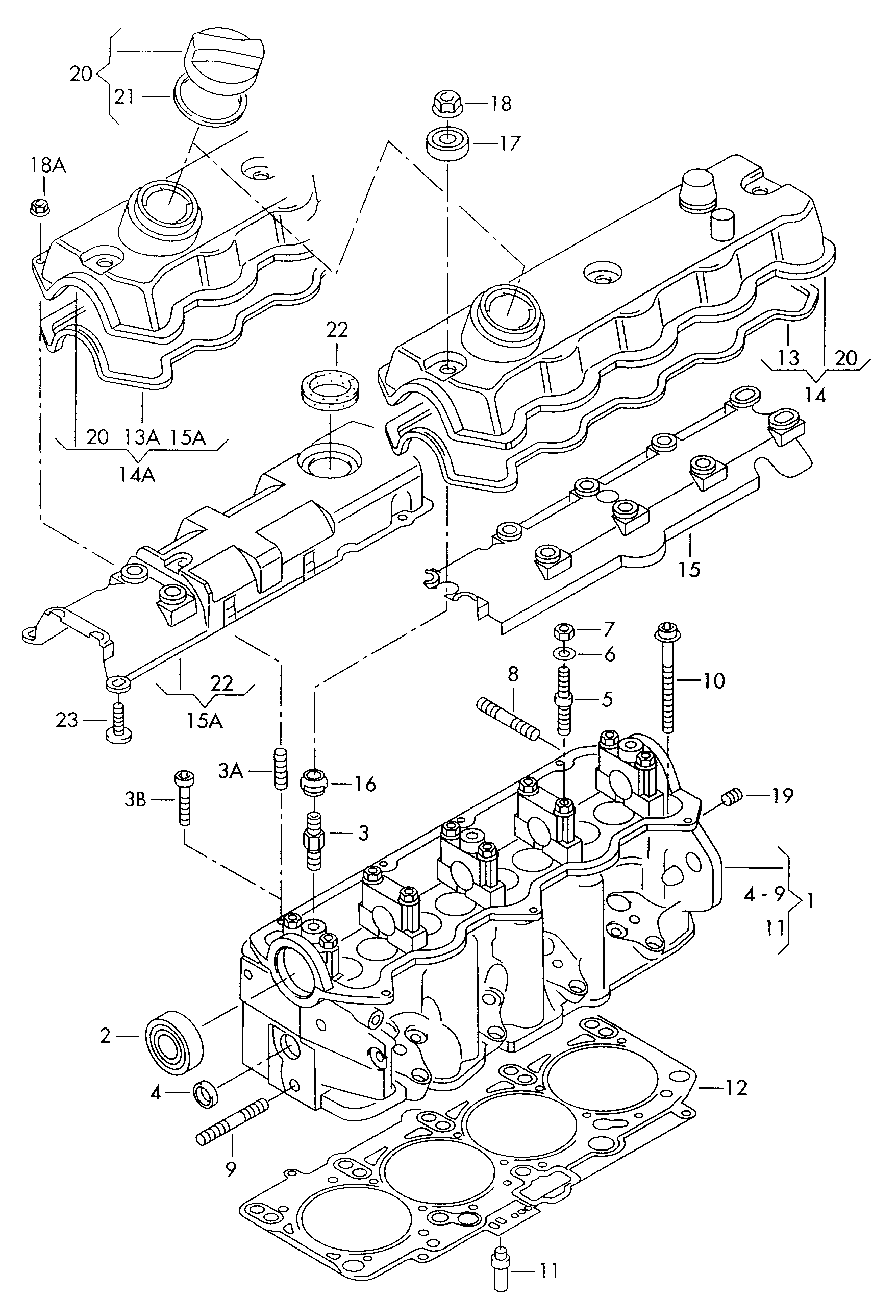 VW N 014 634 1 - Комплект зубчатого ремня ГРМ autosila-amz.com