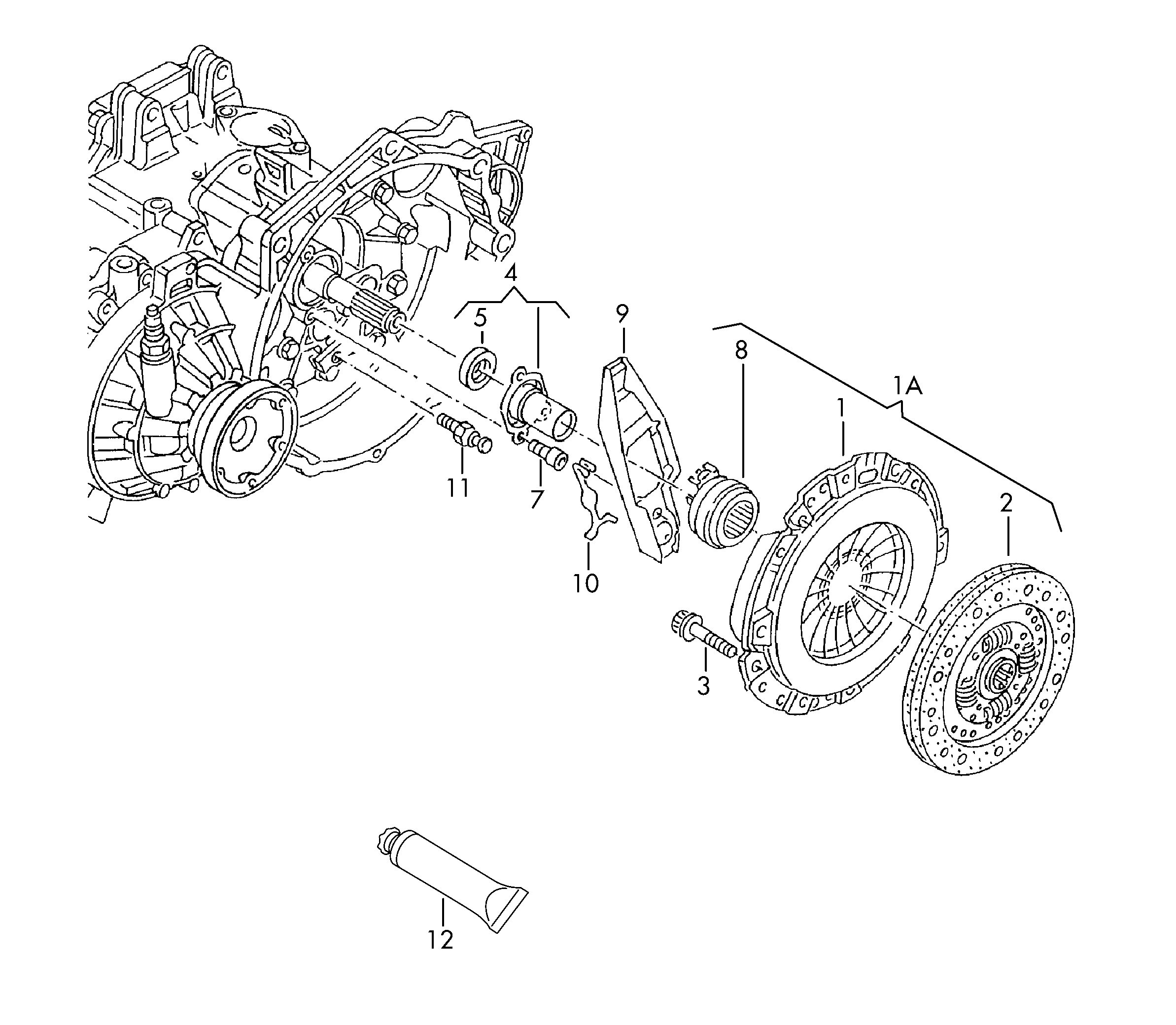 Seat 038198141 X - Комплект сцепления autosila-amz.com