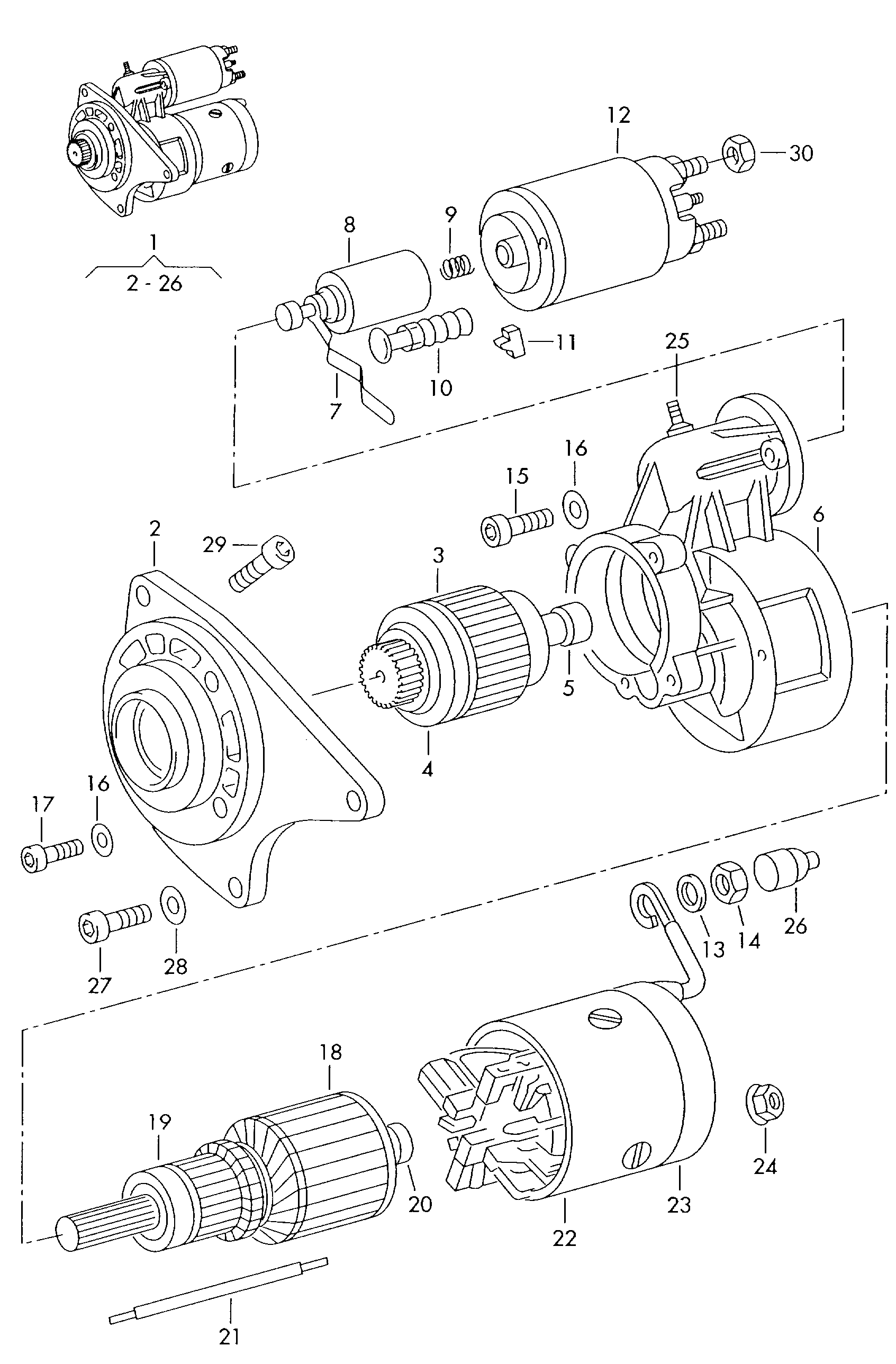 Seat 047911023G - Стартер autosila-amz.com