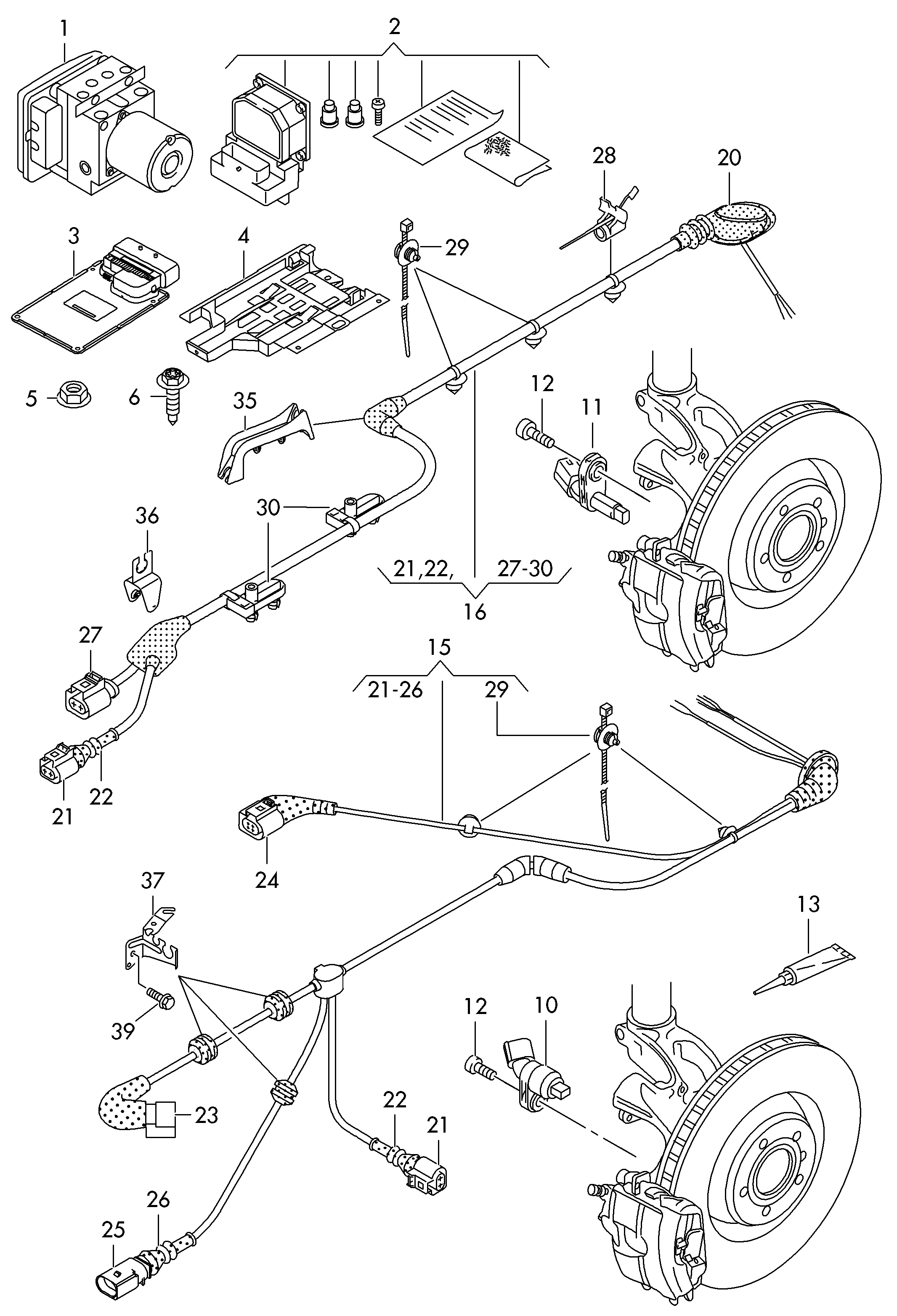 AUDI WHT003864 - Датчик ABS, частота вращения колеса autosila-amz.com