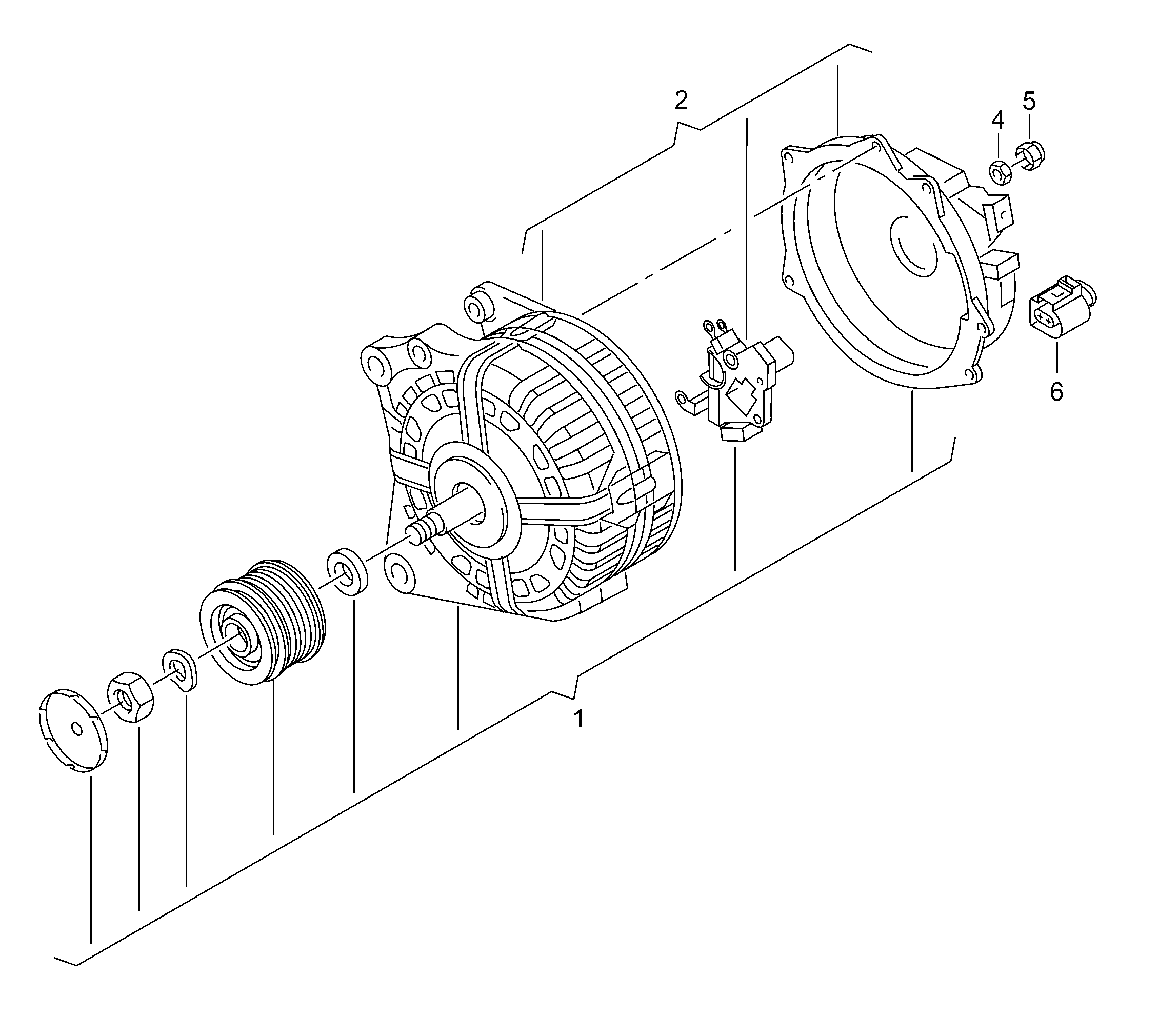 Skoda 04L 903 024 S - Генератор autosila-amz.com