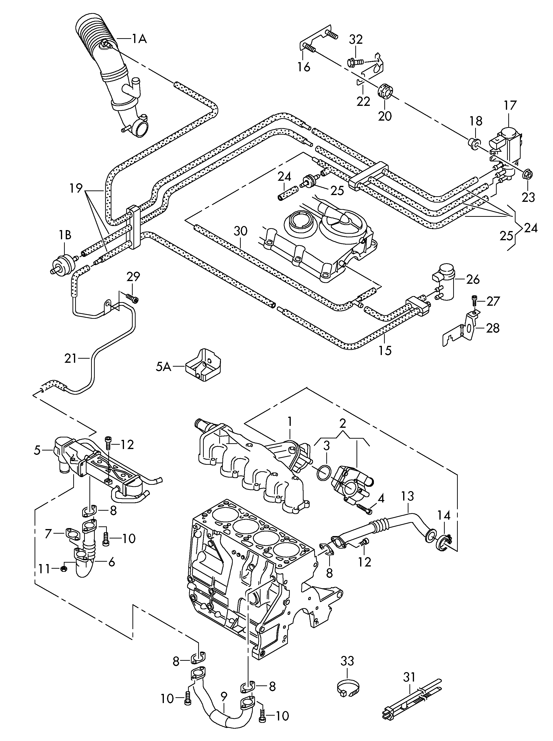 Seat 03P131512D - Клапан возврата ОГ autosila-amz.com