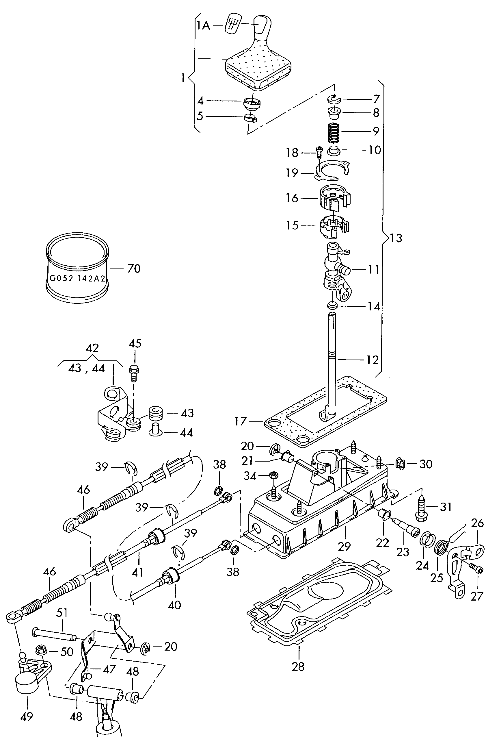 Seat 6Q0711265AL - Трос, наконечник, ступенчатая коробка передач autosila-amz.com