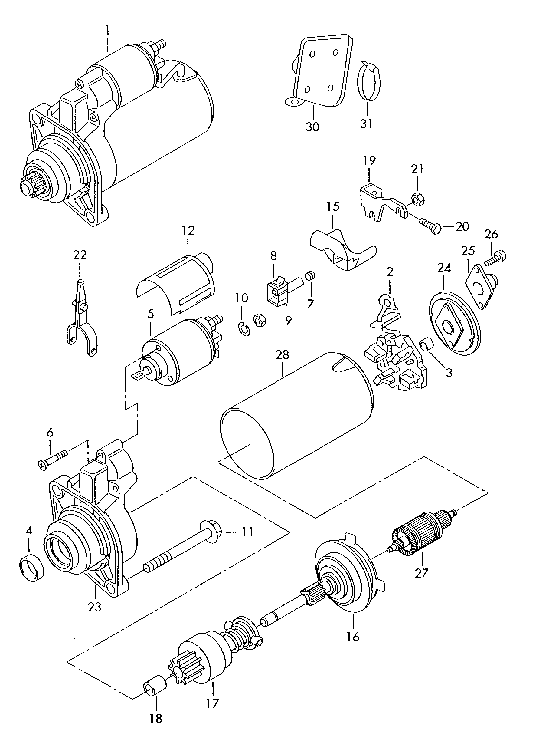 Skoda 06B 911 023 A - Стартер autosila-amz.com